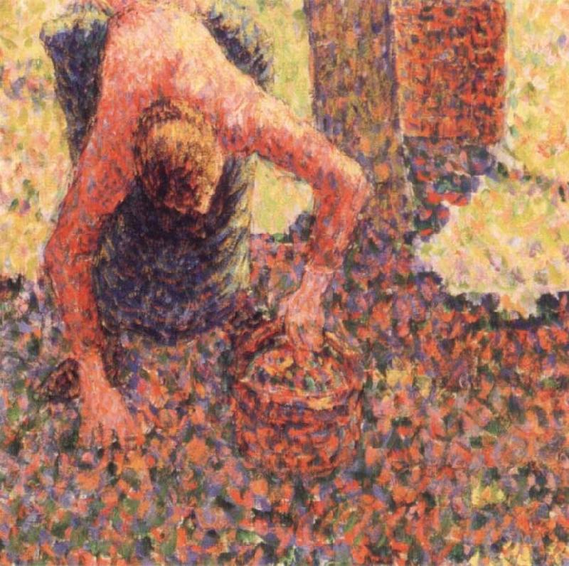 Camille Pissarro Apple picking at Eraguy-Epte Norge oil painting art